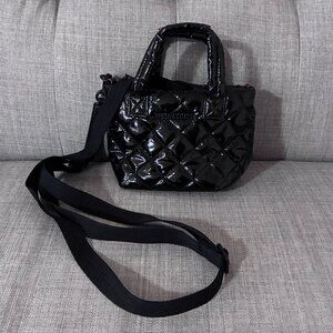 MZ Wallace Black Quilted Crossbody Bag